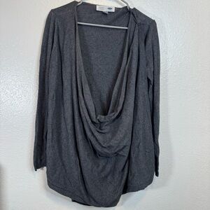 Old Navy Breastfeeding Cardigan Wrap Across Style Shoulder Button Size Large